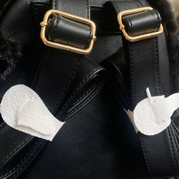 Juicy Couture Black Quilted Fur Backpack - Picture 7 of 9